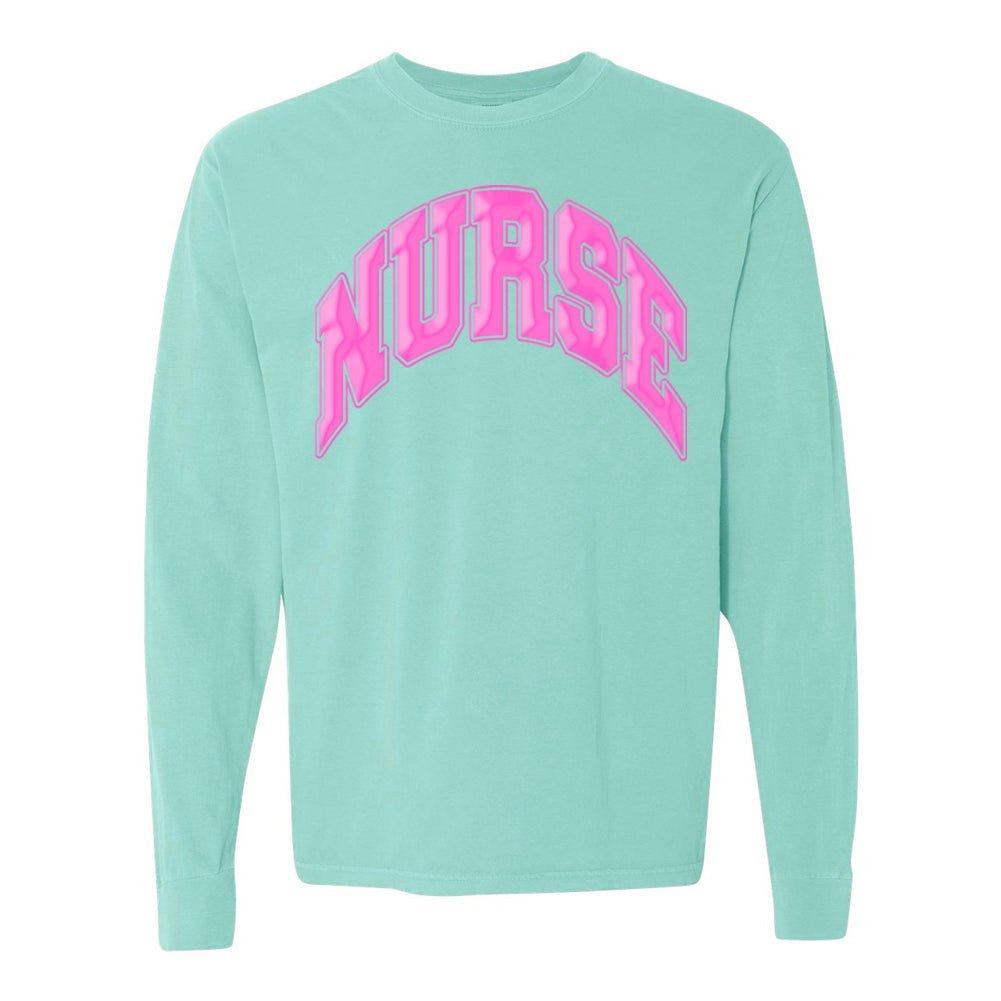 'Nurse' PUFF Long Sleeve T - Shirt - United Monograms