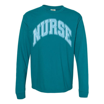 'Nurse' PUFF Long Sleeve T - Shirt - United Monograms