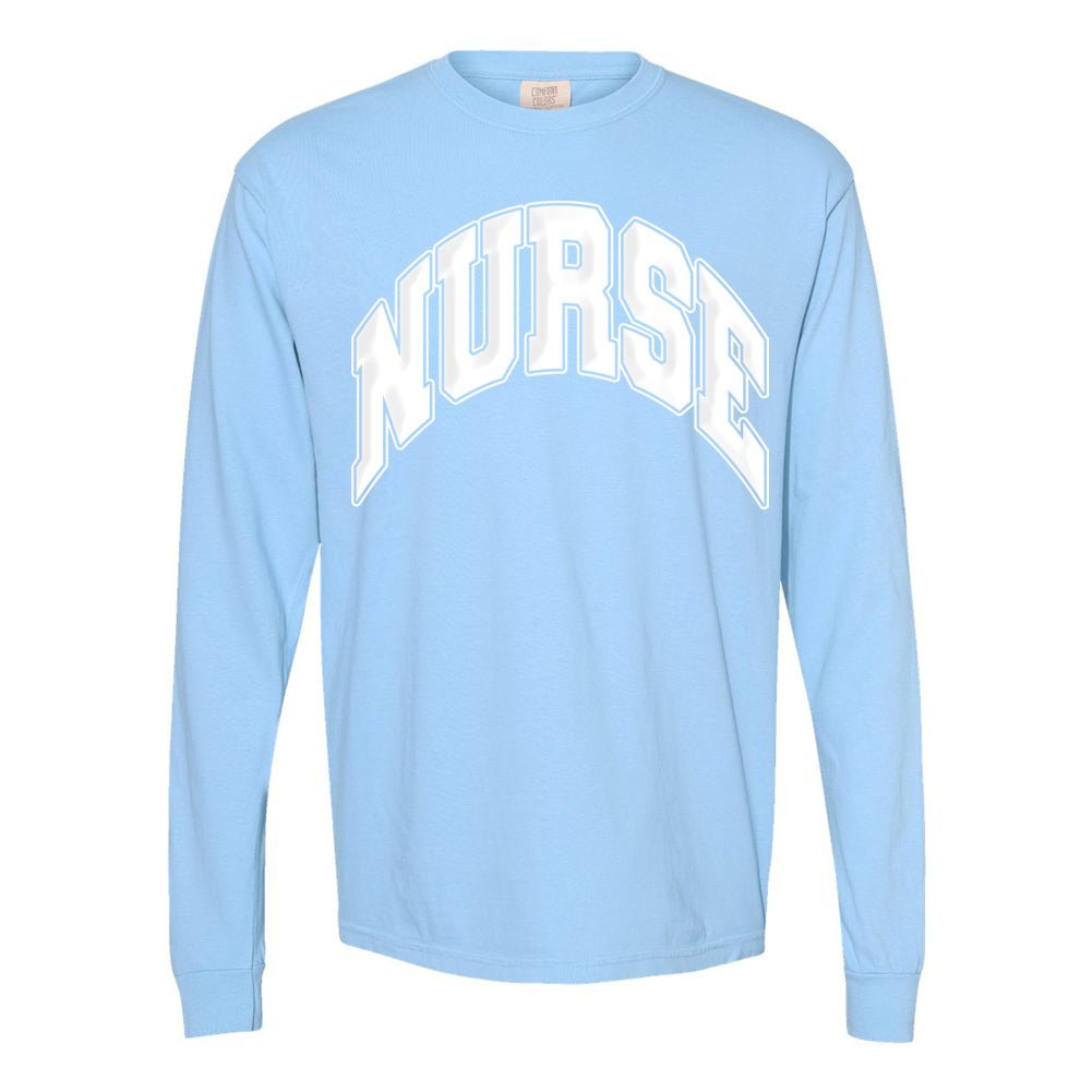 'Nurse' PUFF Long Sleeve T - Shirt - United Monograms