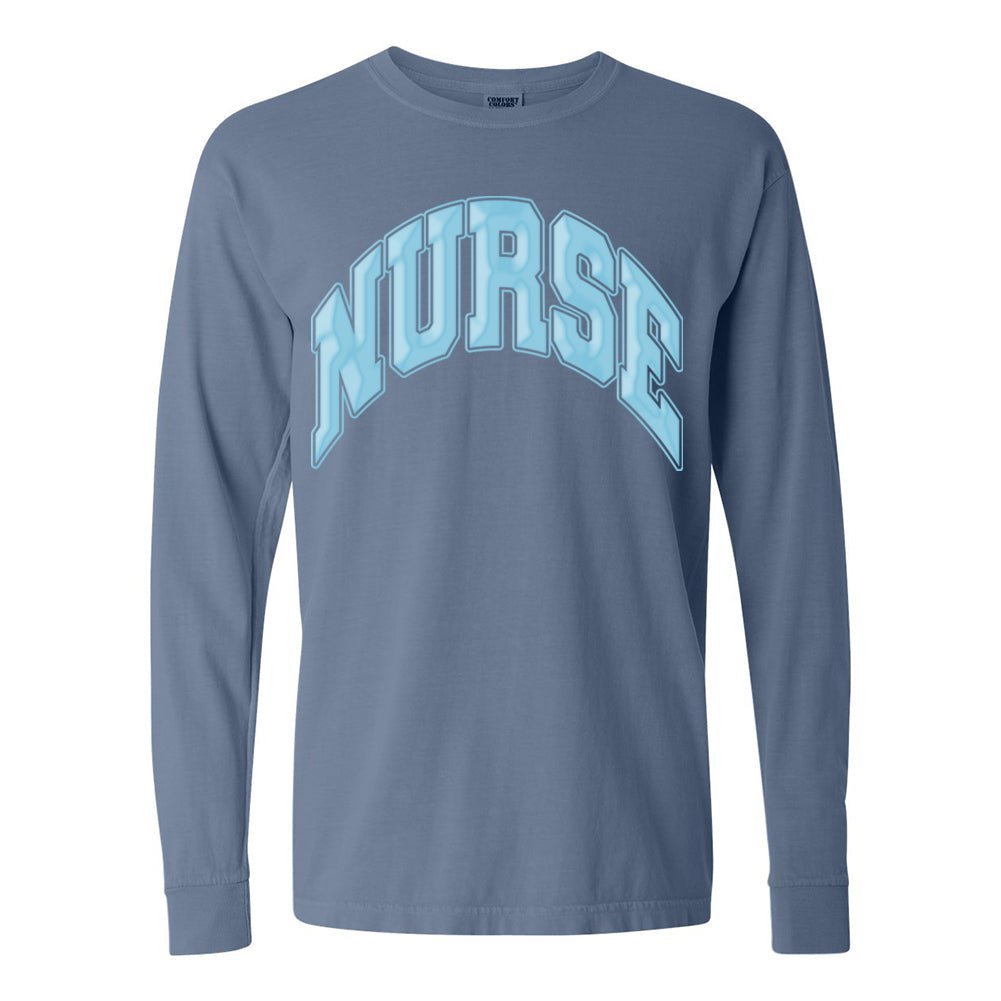 'Nurse' PUFF Long Sleeve T - Shirt - United Monograms