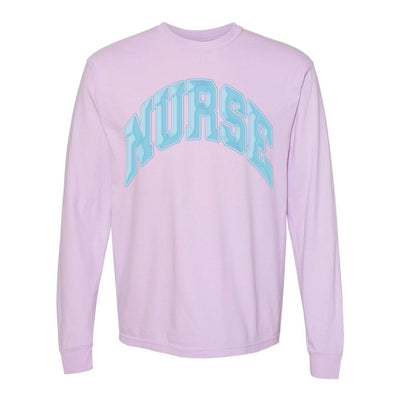 'Nurse' PUFF Long Sleeve T - Shirt - United Monograms