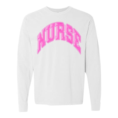 'Nurse' PUFF Long Sleeve T - Shirt - United Monograms