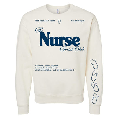 'Nurse Social Club' Crewneck Sweatshirt - United Monograms