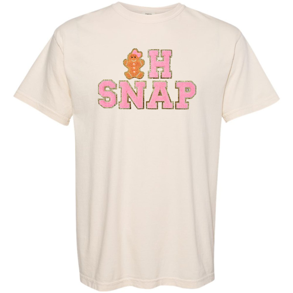 'Oh Snap' Letter Patch Tee - United Monograms