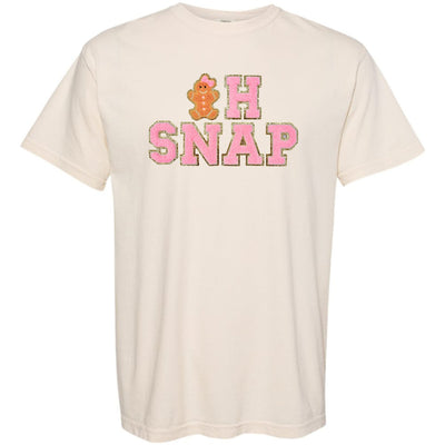 'Oh Snap' Letter Patch Tee - United Monograms