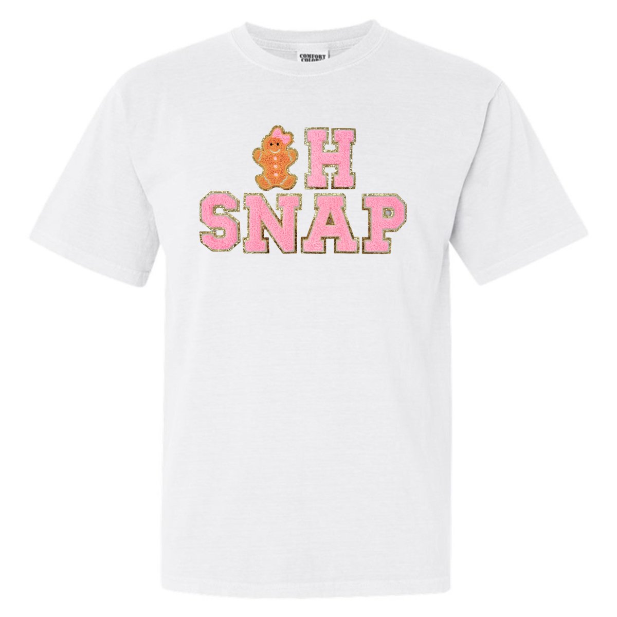 'Oh Snap' Letter Patch Tee - United Monograms
