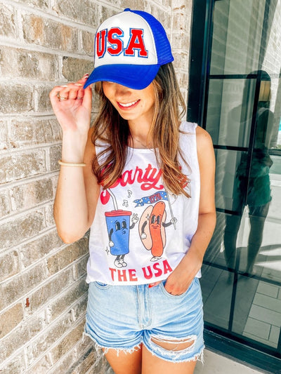 'Party In The USA' Premium Tank Top - United Monograms
