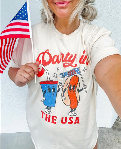'Party In The USA' T - Shirt - United Monograms