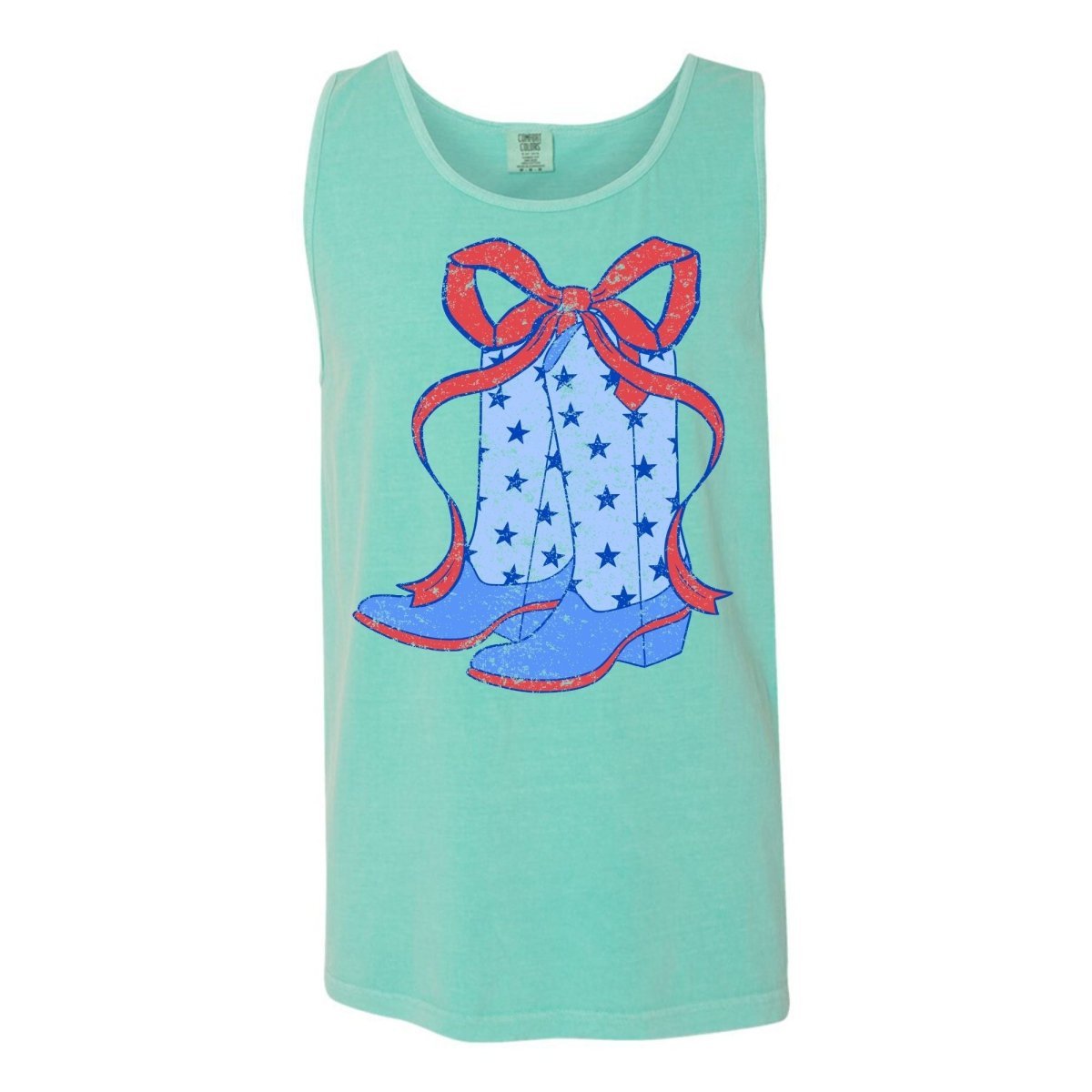 'Patriotic Boots' Tank Top - United Monograms