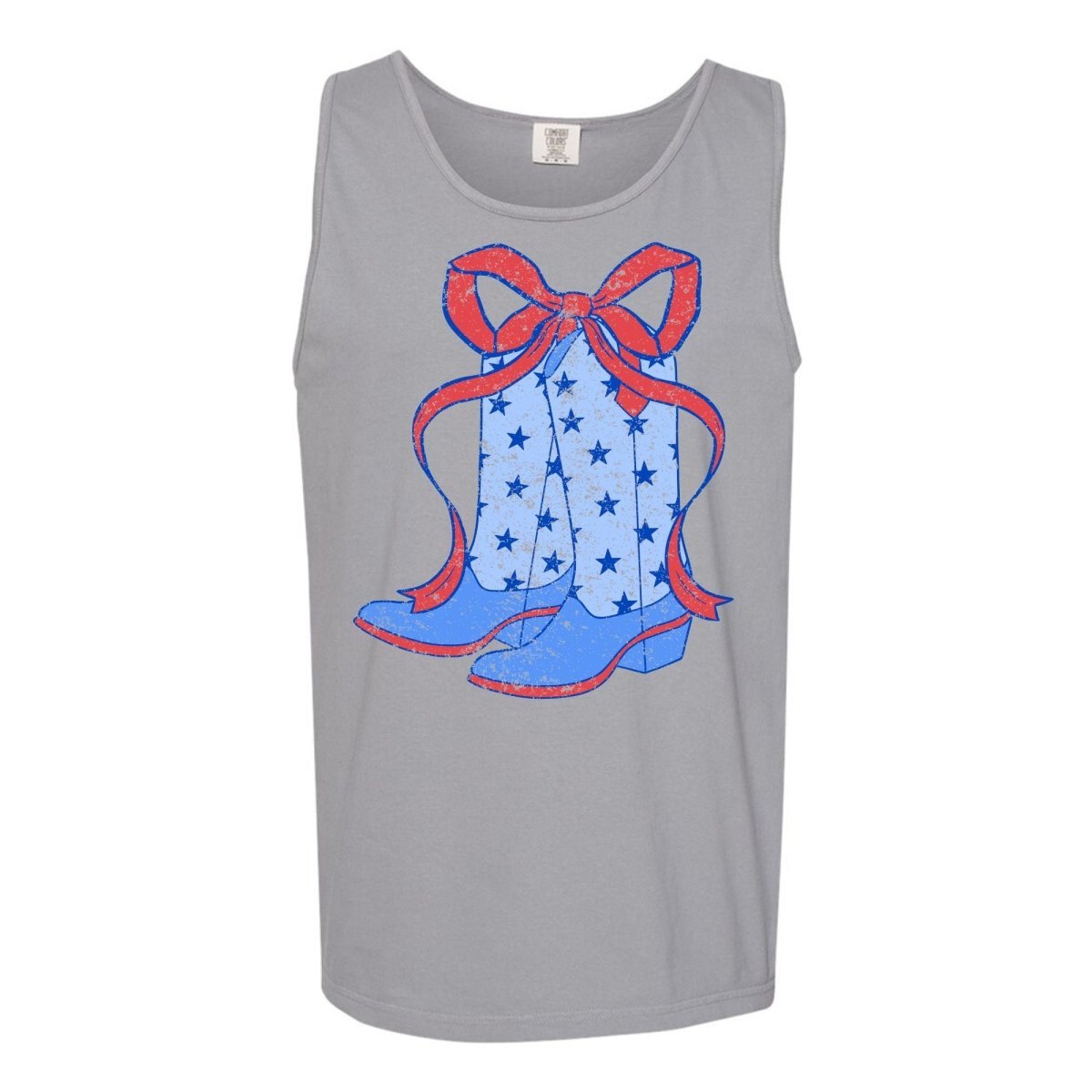 'Patriotic Boots' Tank Top - United Monograms