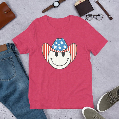 'Patriotic Cowboy' Heather Premium Tee - United Monograms