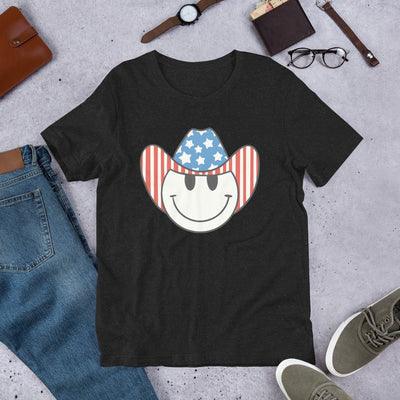'Patriotic Cowboy' Heather Premium Tee - United Monograms