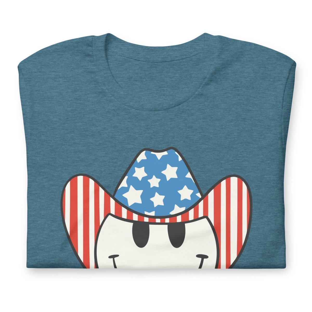 'Patriotic Cowboy' Heather Premium Tee - United Monograms