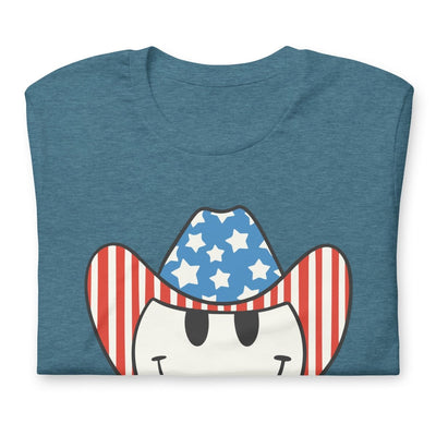 'Patriotic Cowboy' Heather Premium Tee - United Monograms