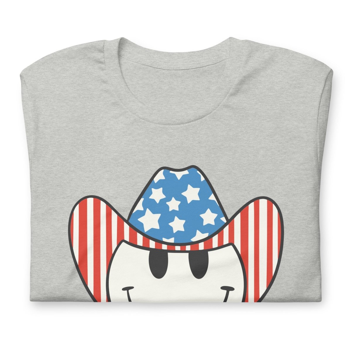 'Patriotic Cowboy' Heather Premium Tee - United Monograms