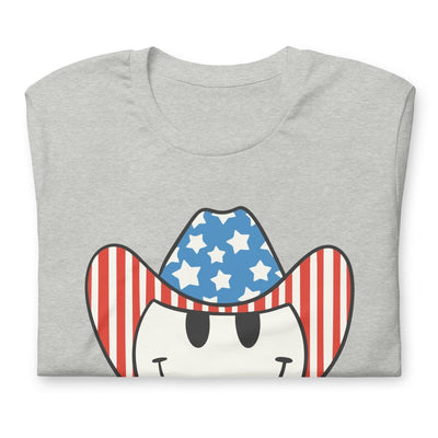 'Patriotic Cowboy' Heather Premium Tee - United Monograms