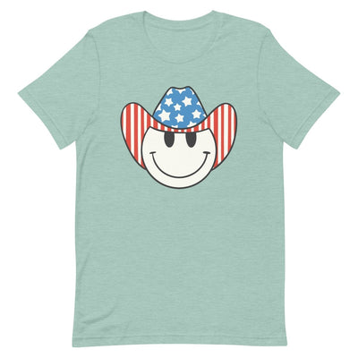 'Patriotic Cowboy' Heather Premium Tee - United Monograms