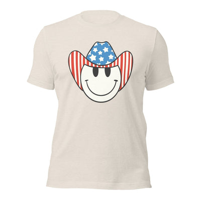 'Patriotic Cowboy' Heather Premium Tee - United Monograms