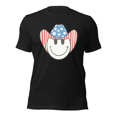 'Patriotic Cowboy' Heather Premium Tee - United Monograms