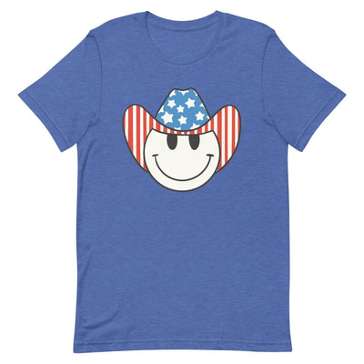 'Patriotic Cowboy' Heather Premium Tee - United Monograms