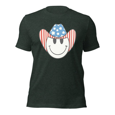 'Patriotic Cowboy' Heather Premium Tee - United Monograms