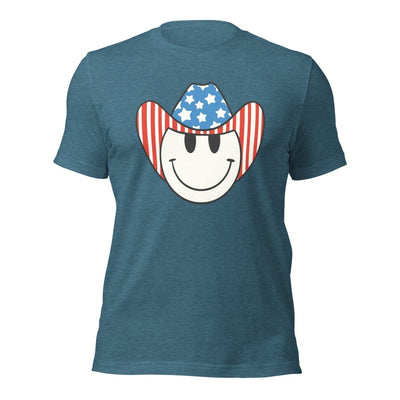 'Patriotic Cowboy' Heather Premium Tee - United Monograms