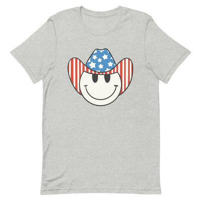 'Patriotic Cowboy' Heather Premium Tee - United Monograms