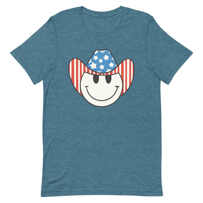 'Patriotic Cowboy' Heather Premium Tee - United Monograms