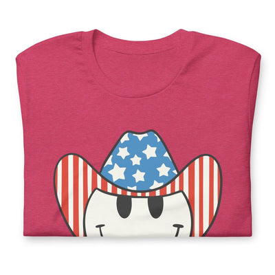 'Patriotic Cowboy' Heather Premium Tee - United Monograms
