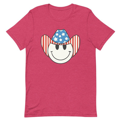 'Patriotic Cowboy' Heather Premium Tee - United Monograms