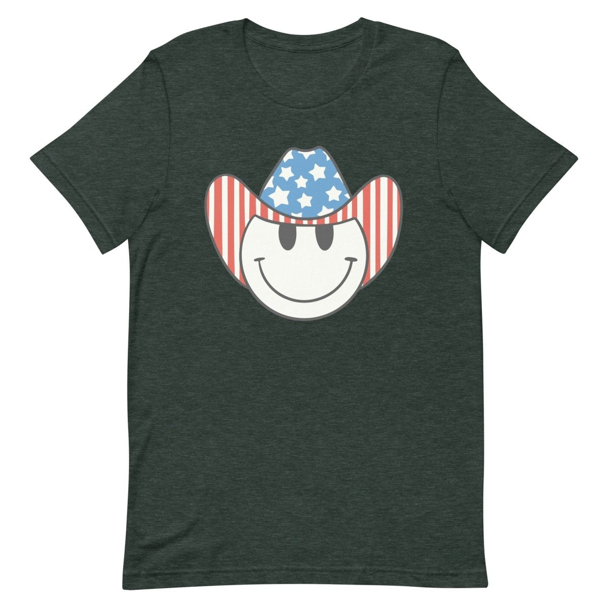 'Patriotic Cowboy' Heather Premium Tee - United Monograms
