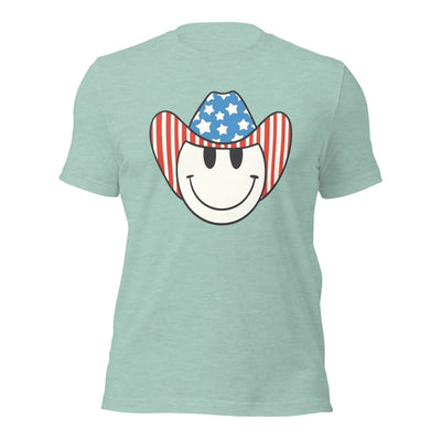 'Patriotic Cowboy' Heather Premium Tee - United Monograms