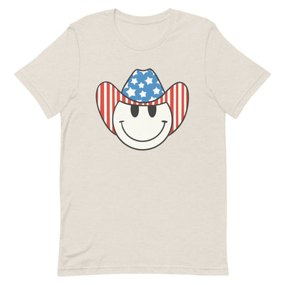 'Patriotic Cowboy' Heather Premium Tee - United Monograms
