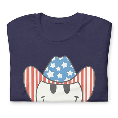 'Patriotic Cowboy' Heather Premium Tee - United Monograms