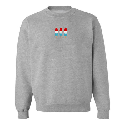 'Patriotic Popsicles' Embroidered Crewneck Sweatshirt - United Monograms