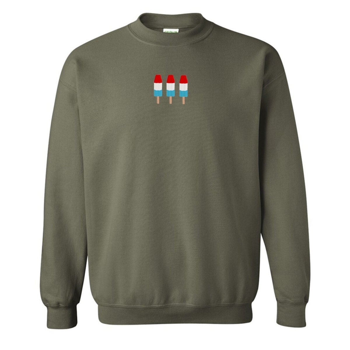 'Patriotic Popsicles' Embroidered Crewneck Sweatshirt - United Monograms