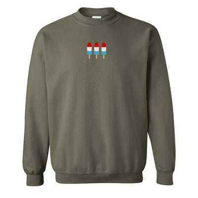 'Patriotic Popsicles' Embroidered Crewneck Sweatshirt - United Monograms