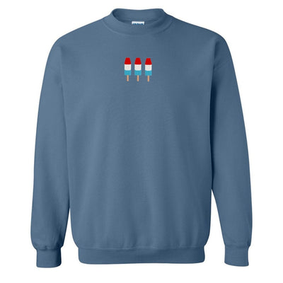 'Patriotic Popsicles' Embroidered Crewneck Sweatshirt - United Monograms