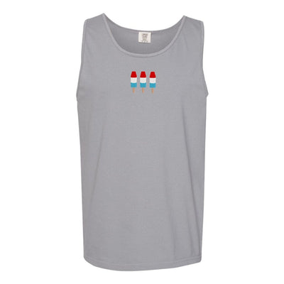 'Patriotic Popsicles' Embroidered Tank Top - United Monograms