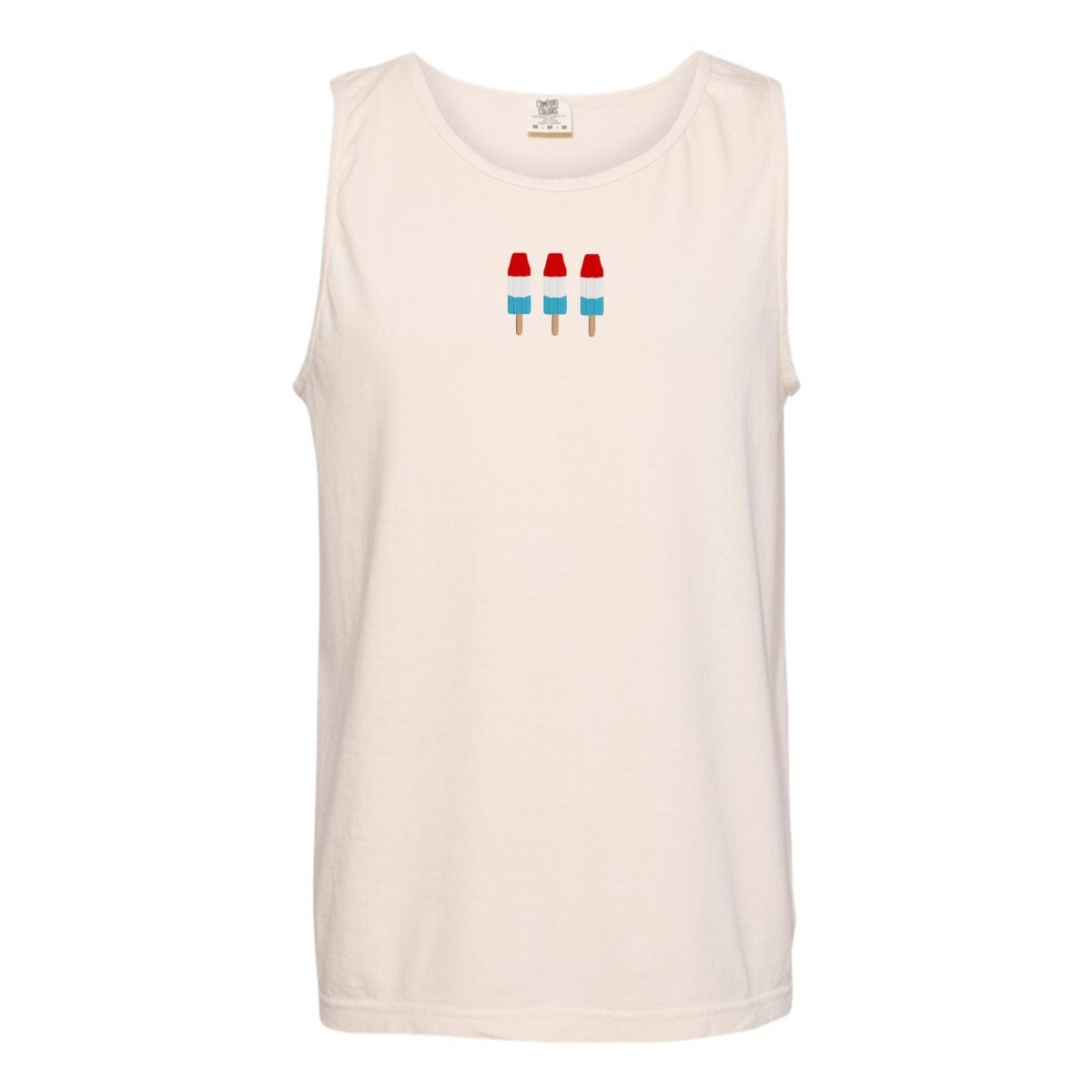 'Patriotic Popsicles' Embroidered Tank Top - United Monograms