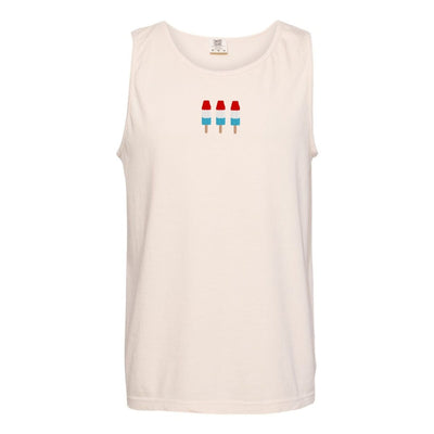 'Patriotic Popsicles' Embroidered Tank Top - United Monograms
