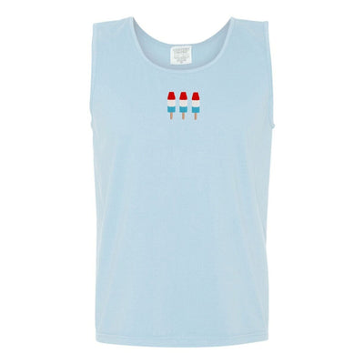 'Patriotic Popsicles' Embroidered Tank Top - United Monograms