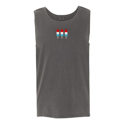 'Patriotic Popsicles' Embroidered Tank Top - United Monograms