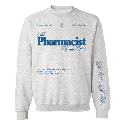 ‘Pharmacist Social Club' Crewneck Sweatshirt - United Monograms