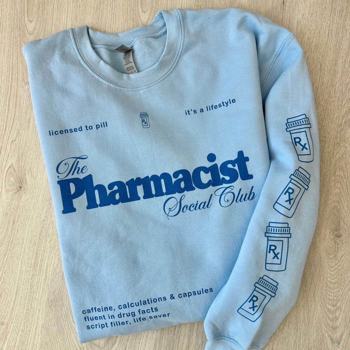 ‘Pharmacist Social Club' Crewneck Sweatshirt - United Monograms