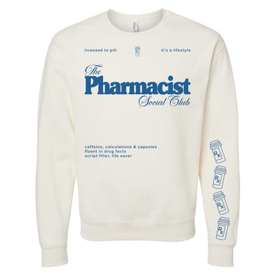 ‘Pharmacist Social Club' Crewneck Sweatshirt - United Monograms