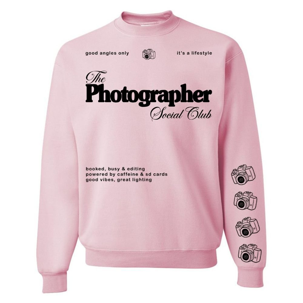 'Photographer Social Club' Crewneck Sweatshirt - United Monograms
