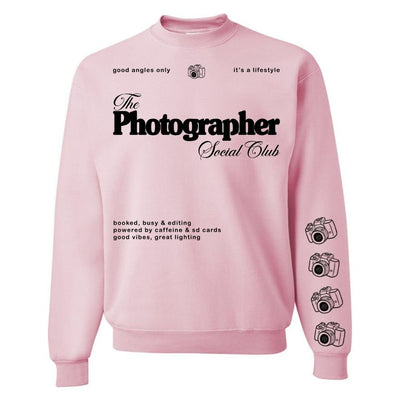'Photographer Social Club' Crewneck Sweatshirt - United Monograms
