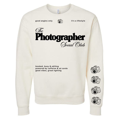'Photographer Social Club' Crewneck Sweatshirt - United Monograms