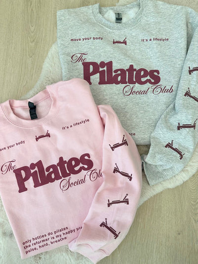 ‘Pilates Social Club' Crewneck Sweatshirt - United Monograms